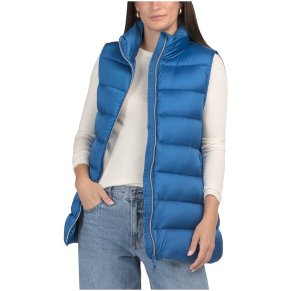 SAVE THE DUCK Coral Elongated Puffer Style Vest - Picture 1 of 2